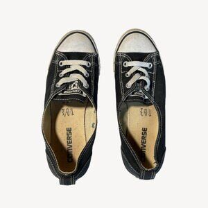 Converse Women's Black Slip-on Ballet Style All Stars Size 6.5 US
